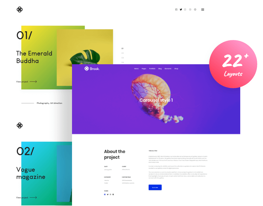 Brook – Creative Multipurpose WordPress Theme